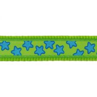 Obojok RD 20 mm x 30-47 cm - Stars Turquoise