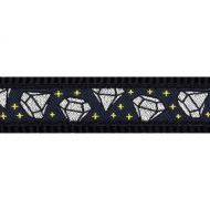 Obojek RD 15 mm x 24-36 cm - Diamond Black