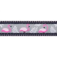 Obojok RD 20 mm x 30-47 cm - Flamingo Cool Grey