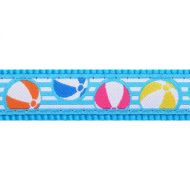 Obojek RD 20 mm x 30-47 cm - Beach Ball Turquoise