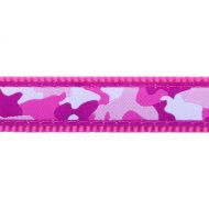 Postroj RD 12 mm x 30-44 cm - Camouflage Hot Pink