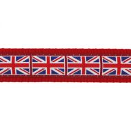 Obojok RD 15 mm x 24-37 cm - Union Jack Flag