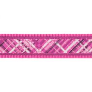 Postroj RD 25 mm x 71-113 cm - Flann Hot Pink