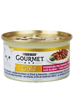 Konzerva Gourmet Gold s morskými rybami 48x85g