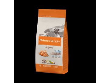 Nature´s variety orig. NG mini ad. dog s lososem 7kg