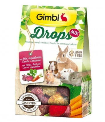 Gimbi DROPS Grain free pre hlodavce mix 50g