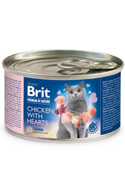 Brit Premium Cat by Nature konz Chicken & Hearts 200g