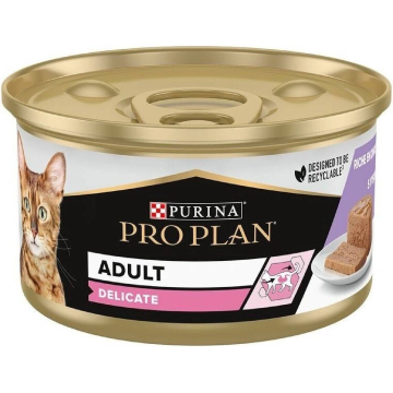 Pro Plan Cat Adult Delicate krůta v paštice 85 g