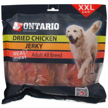 Snack ONTARIO Dog Dry Chicken Jerky 500g