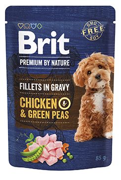 Brit Premium Dog Fillets Gravy Chicken&Green Peas 85g