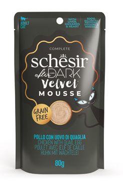 Schesir Cat kapsa After Dark Velv.Mousse kuře/vejce80g