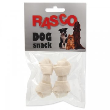 Uzle RASCO Dog buvolí bílé 6,25 cm 2ks