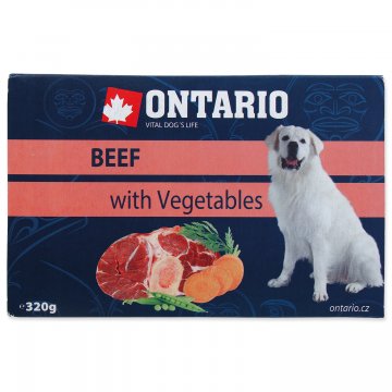 Vanička ONTARIO Dog Beef with Vegetable 320g