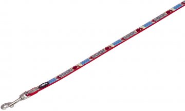 Nobby STYLE vodítko červené nylon XS-S 1,20m 15mm