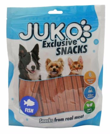 JUKO Snacks Salmon strips 250 g