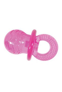 Hračka pes cumlík TPR POP Pacifier 7cm ružová Zolux