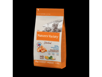 Nature´s variety select. cat s lososem 1,25kg