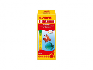 Sera multivitamínový preparát pre akváriové ryby Fishtamin 15ml