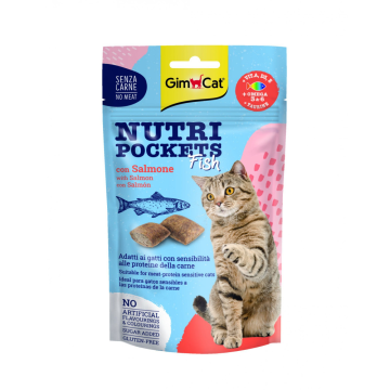 GIMCAT Nutri pockets losos 60g