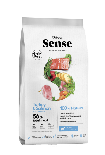 DIBAQ SENSE Salmon & Turkey PUPPY 12 kg