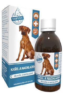 Kašeľ a prechladnutie sirup pre psov TOPVET 200ml