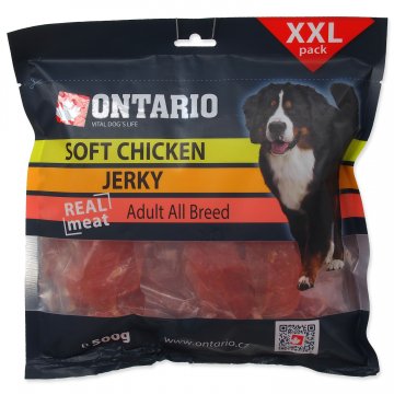 Snack ONTARIO Dog Soft Chicken Jerky 500g