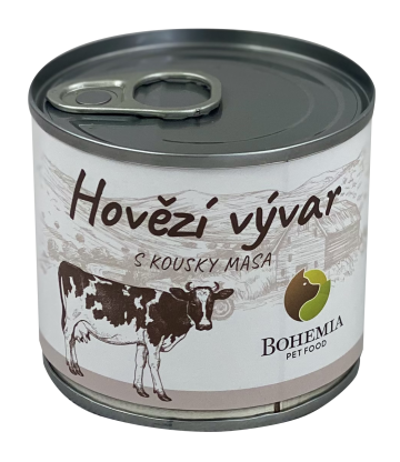 BOHEMIA Hovězí vývar s kousky masa 140ml