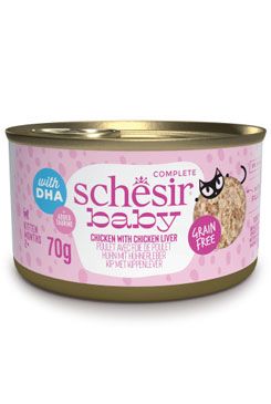 Schesir Cat konz. Kitten Wholefood kuře/játra 70g