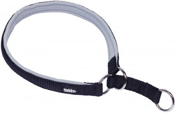 Nobby CLASSIC prEN polosťahovací obojok polstrovaný šedá M 40-45cm