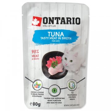 Kapsička ONTARIO Cat Tuna in Broth 80g