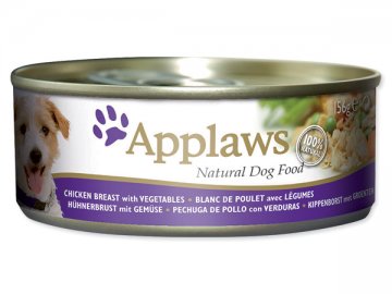 Konzerva APPLAWS Dog Chicken, Vegetables & Rice 156g