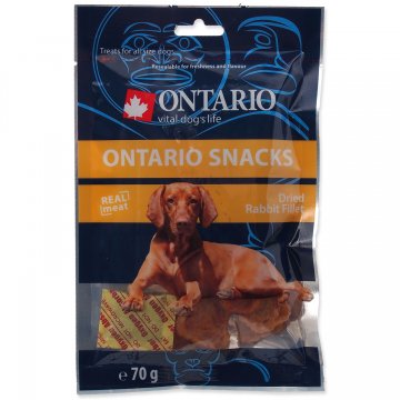 Snack ONTARIO Dog Dry Rabbit Fillet 70g